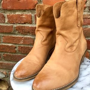 Fall Leather Cowgirl Boots